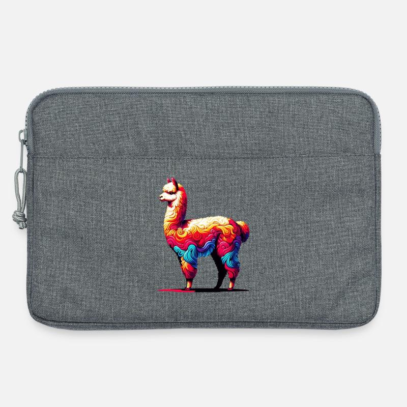 Alpaka - Laptoptasche 13" - Grau meliert