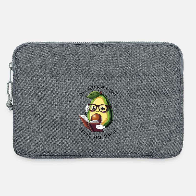 Das Internet hat jetzt mal Pause – Avocado Bücher - Laptoptasche 13" - Grau meliert