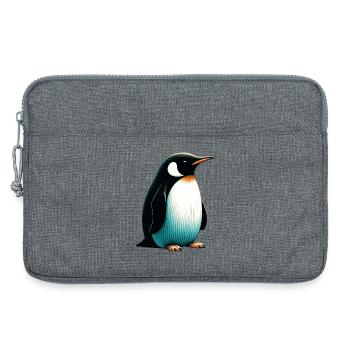 Pinguin - Laptoptasche 13" - Grau meliert - Vorne
