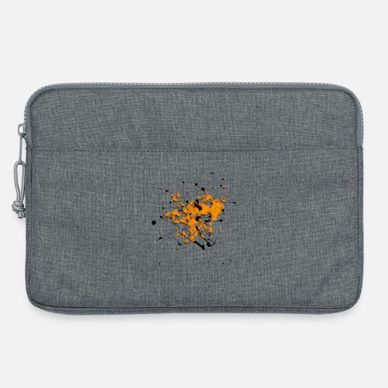 Orange.Splash - Laptoptasche 13" - Grau meliert