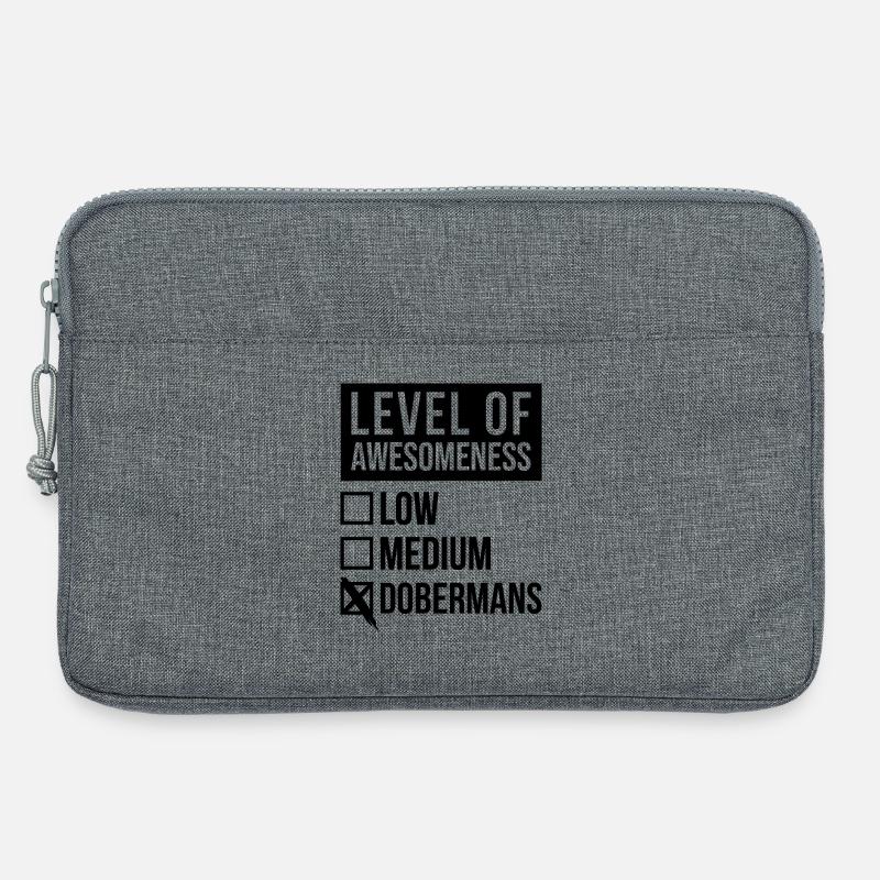 Dobermann Dobermann Dobermann - Laptoptasche 13" - Grau meliert