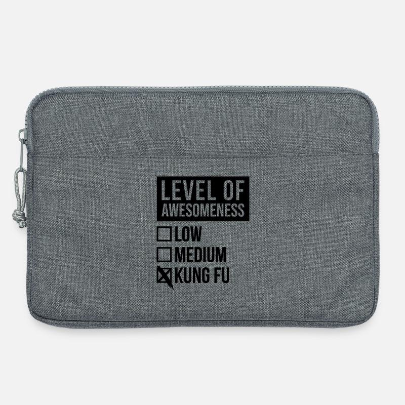 Kung-Fu - Laptoptasche 13" - Grau meliert