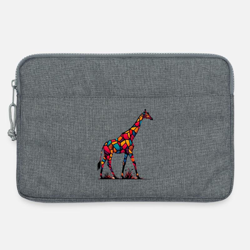 Giraffe - Laptoptasche 13" - Grau meliert
