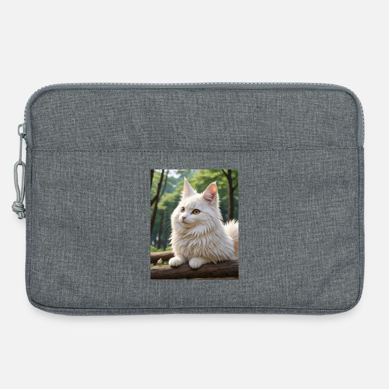 Süße Katze - Laptoptasche 13" - Grau meliert