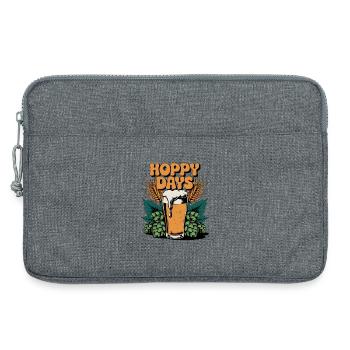 Hoppy Days - Laptop bag 13" - heather grey - Front