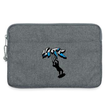 kiteboarding, kitesurfer, kiteboard, kitesurfing - Laptop bag 13" - heather grey - Front