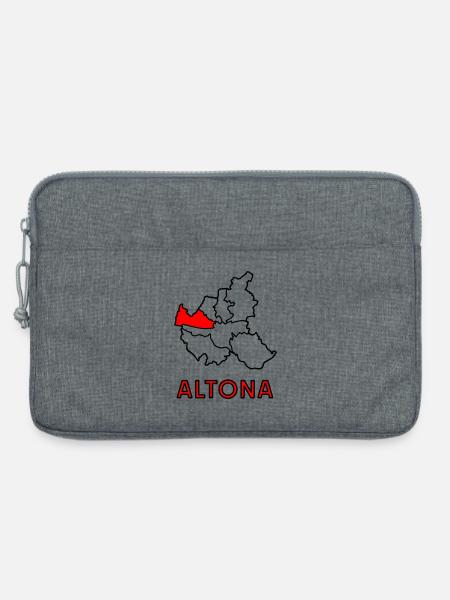 Altona, Stadtteil in Hamburg - Laptoptasche 13" - Grau meliert