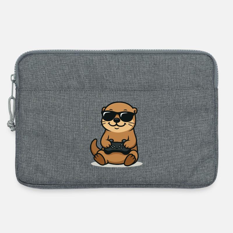Gaming Otter Vibes - Laptoptasche 13" - Grau meliert
