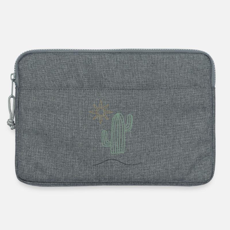 Cactus in sunlight - Laptop bag 13" - heather grey