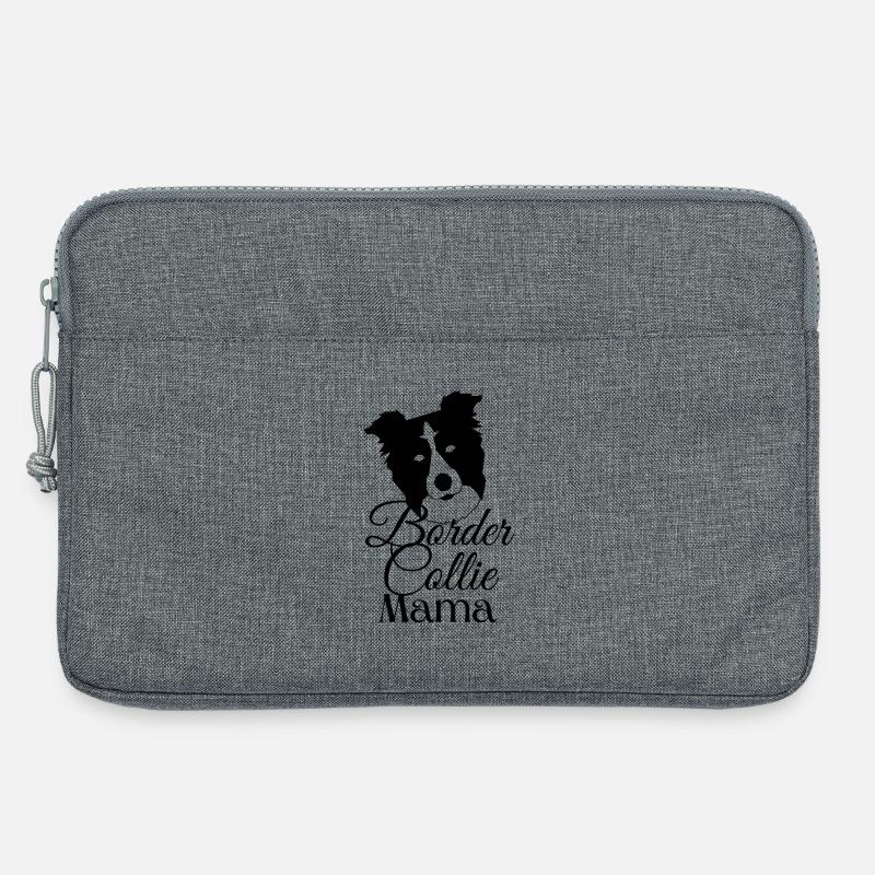 Border Collie Mama - Laptoptasche 13" - Grau meliert