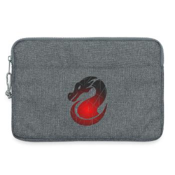 Red Dragon with Split Texture - Laptop bag 13" - heather grey - Front