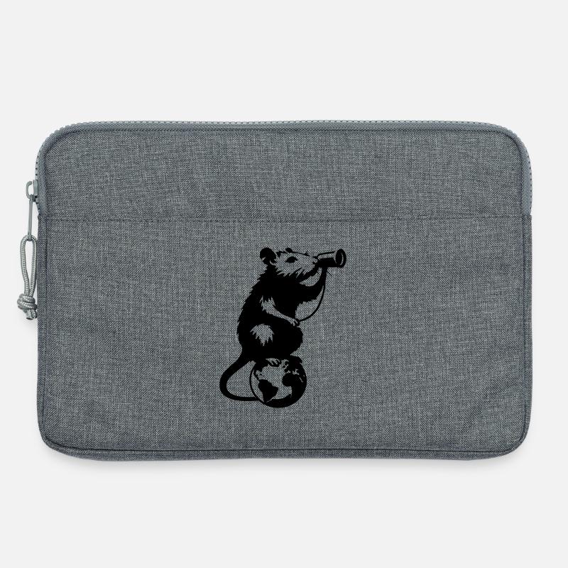 Ratte hat Sehnsucht - Laptoptasche 13" - Grau meliert