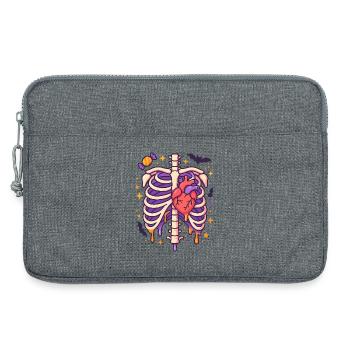 Anatomy Gothic Thoracic Cage - Laptop bag 13" - heather grey - Front