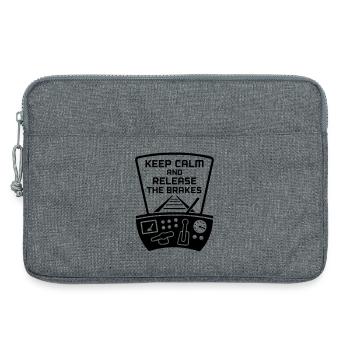 Brakes Release Railway Train Driver - Laptop bag 13" - heather grey - Front