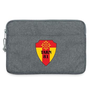Tarn-Wappen 81 - Laptoptasche 13" - Grau meliert - Vorne