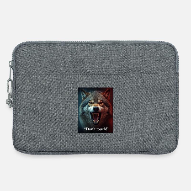Wolfsangriff Dont Touch - Laptoptasche 13" - Grau meliert