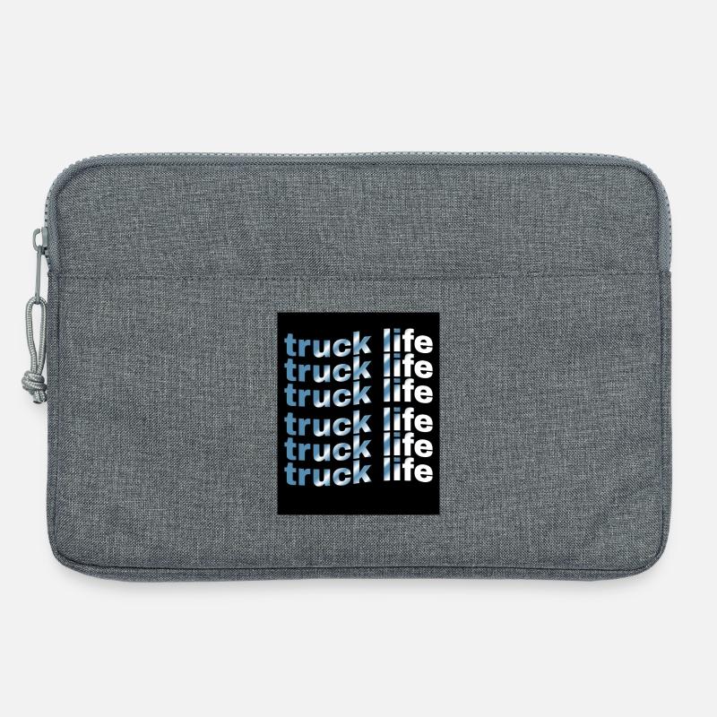 Lkw-Lebensdauer-Rastergradient - Laptoptasche 13" - Grau meliert