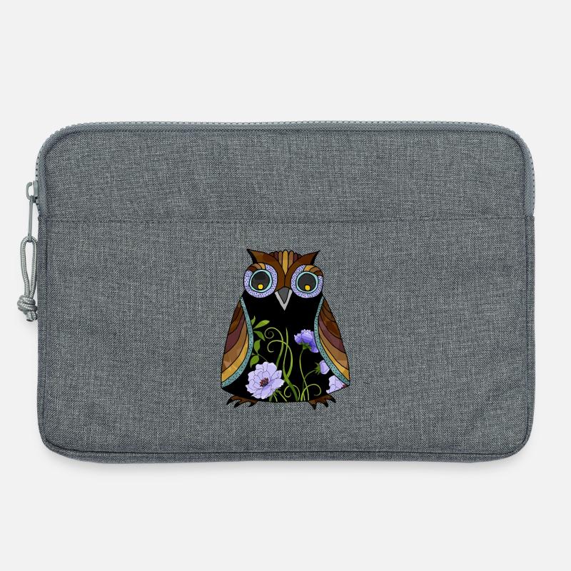 Eule - Laptoptasche 13" - Grau meliert