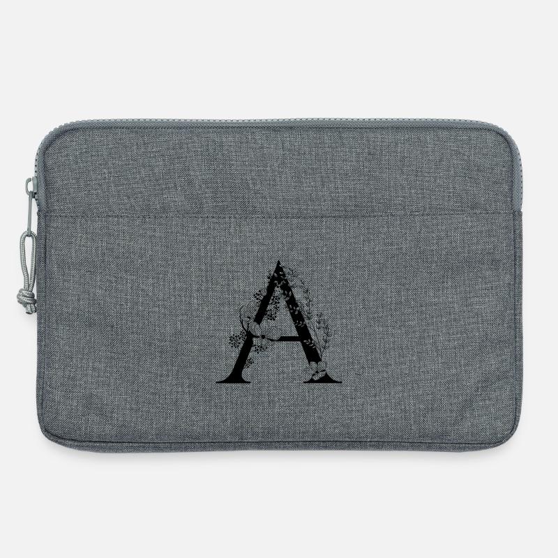 Alphabet A - Laptoptasche 13" - Grau meliert