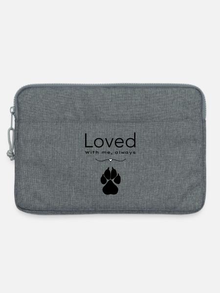 Dog loved - Laptop bag 13" - heather grey
