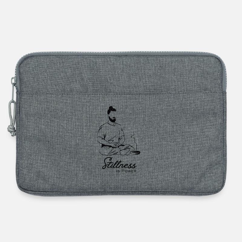 Stillness is Power - Laptoptasche 13" - Grau meliert