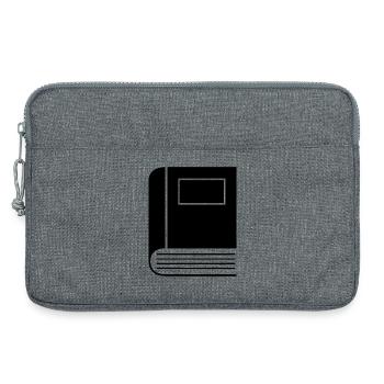 Livre fermé - Sacoche pour ordinateur portable 13 pouces - gris chiné - Devant