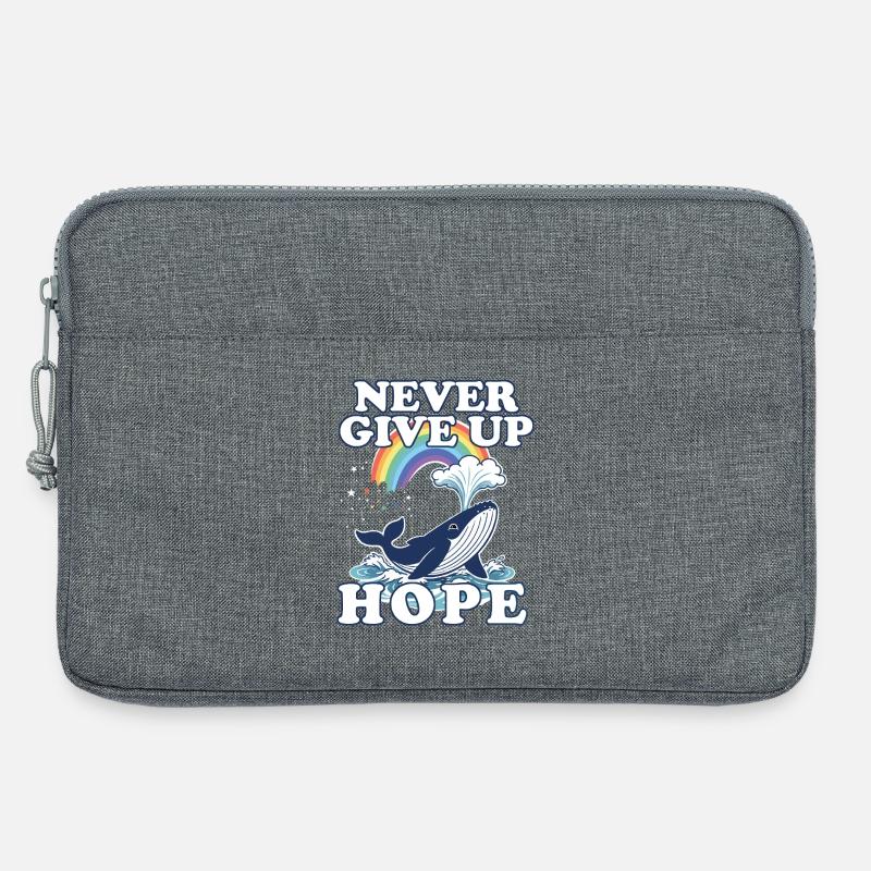 Never give up Hope  - Laptoptasche 13" - Grau meliert