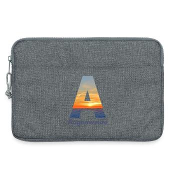 Augenweide - Wortschätze, vergessene Wörter - Laptoptasche 13" - Grau meliert - Vorne