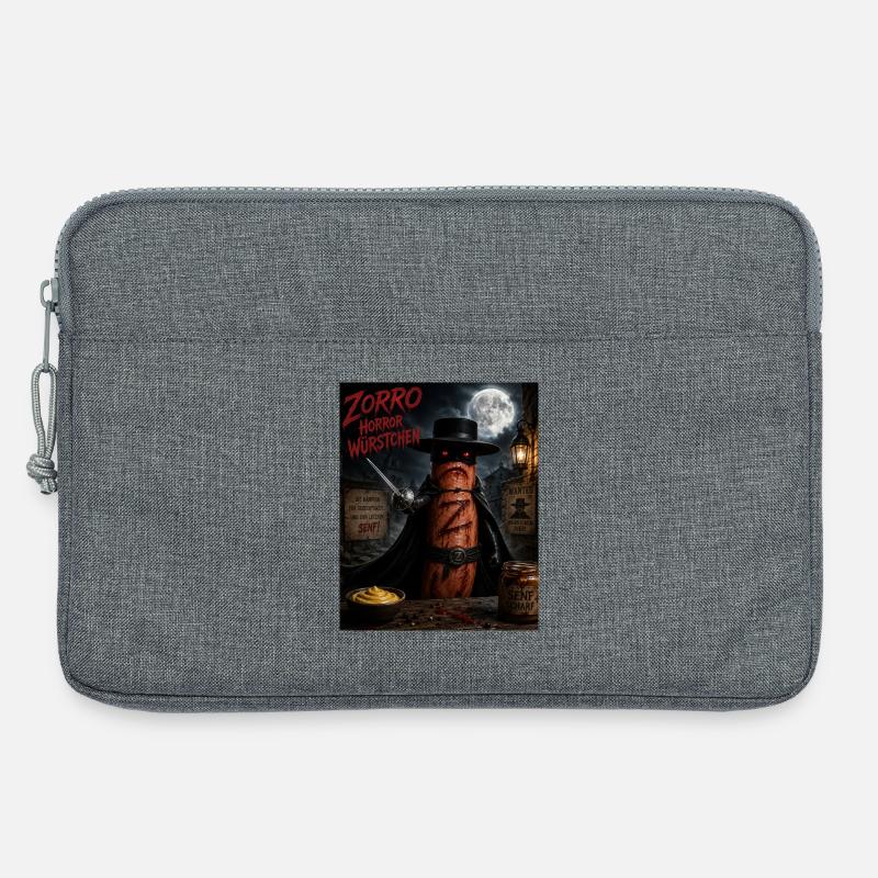 Zorro Horror Würstchen - Laptoptasche 13" - Grau meliert