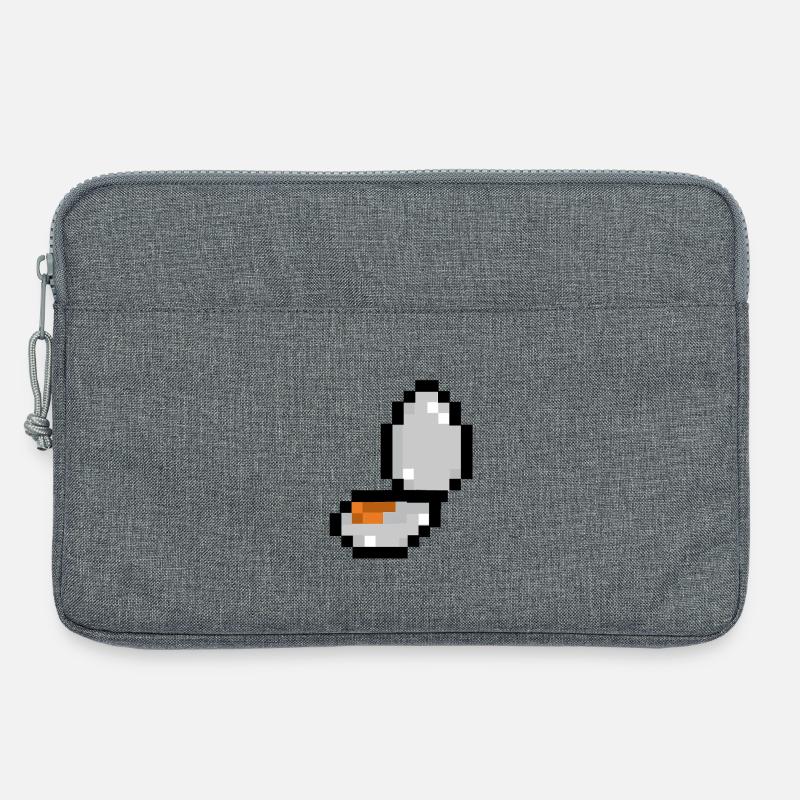 Pixel-Ei - Laptoptasche 13" - Grau meliert