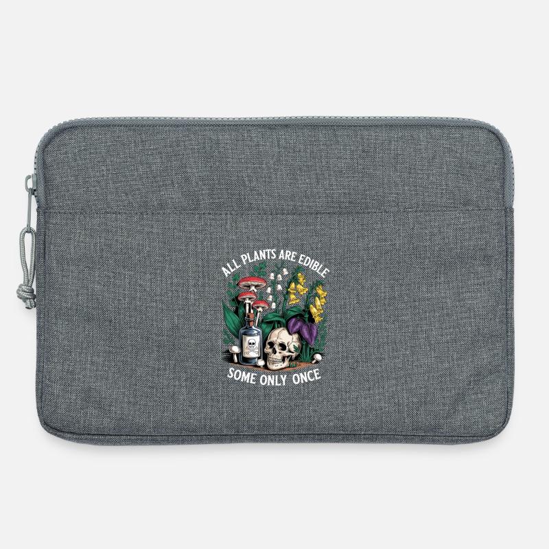 Alle Pflanzen essbar – manche nur einmal - Laptoptasche 13" - Grau meliert