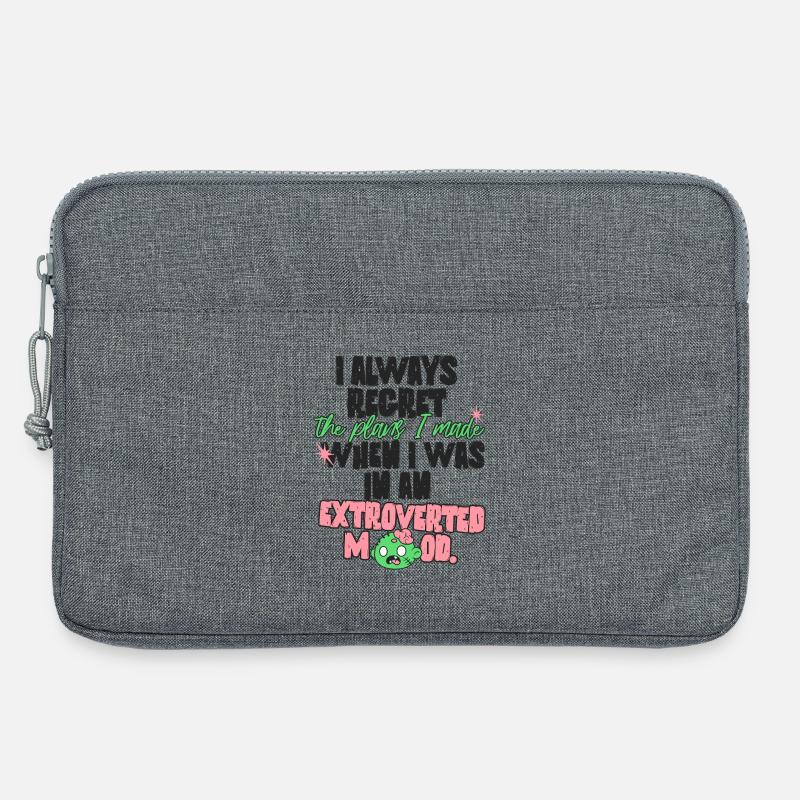 Introvert Plans - Laptoptasche 13" - Grau meliert