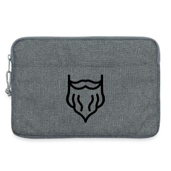 barbe - Sacoche pour ordinateur portable 13 pouces - gris chiné - Devant