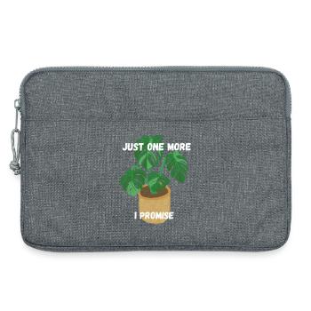 Just one more Plant - i promise - Laptop bag 13" - heather grey - Front
