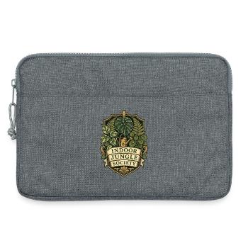 Indoor Jungle Society – Zimmerpflanzen Club - Laptoptasche 13" - Grau meliert - Vorne