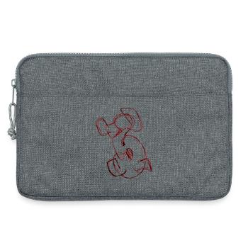 Lieblingszahl 3 Drei 3 - Laptoptasche 13" - Grau meliert - Vorne