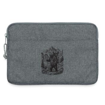 Randonnée - Aventure en plein air - Bear - Sacoche pour ordinateur portable 13 pouces - gris chiné - Devant