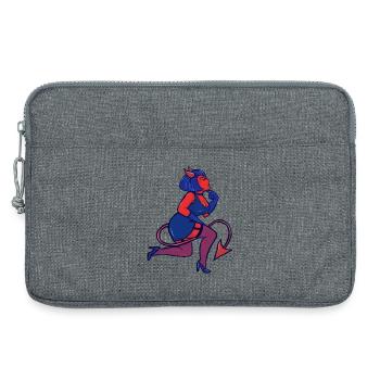 Crimson Devil Pinup - Laptoptasche 13" - Grau meliert - Vorne