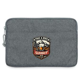 Take a Hike Patch zum Gipfel - Laptoptasche 13" - Grau meliert - Vorne