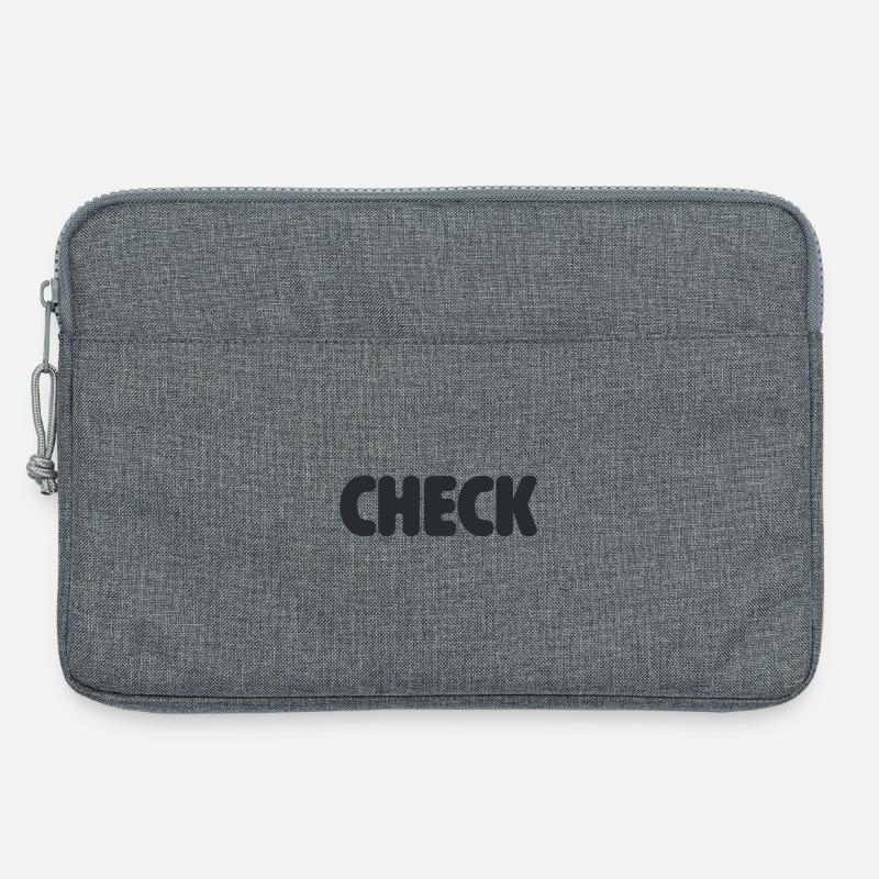 Checkst du? - Laptoptasche 13" - Grau meliert