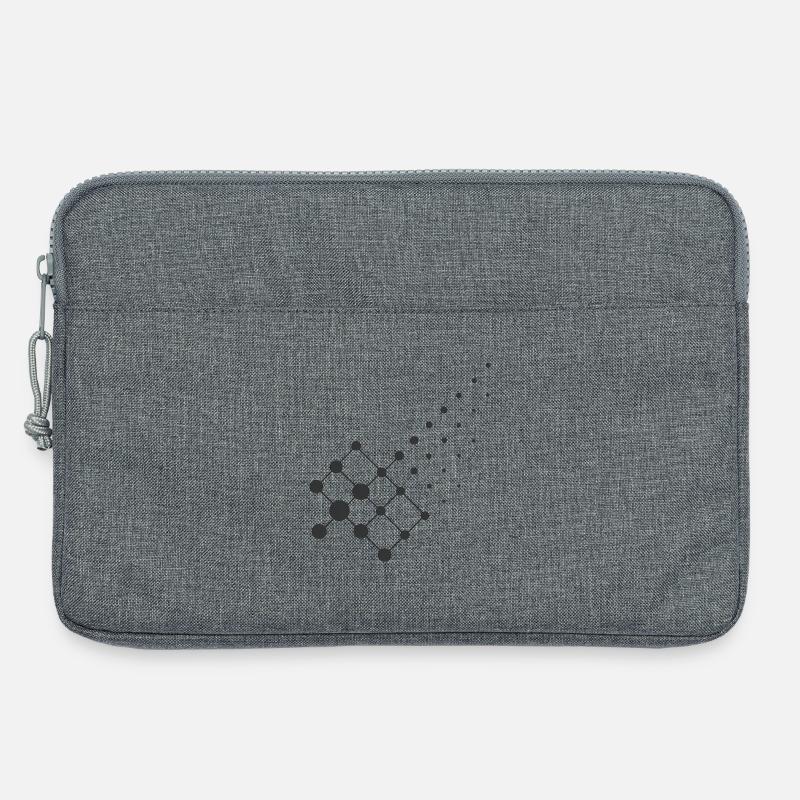 Diffusion Geometry – Chemistry Design - Laptop bag 13" - heather grey