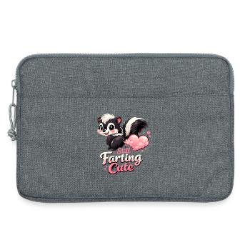 Still Farting Cute Stinktier Liebe Valentinstag  - Laptoptasche 13" - Grau meliert - Vorne