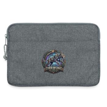 Cyber-Wildnis Panther - Laptoptasche 13" - Grau meliert - Vorne
