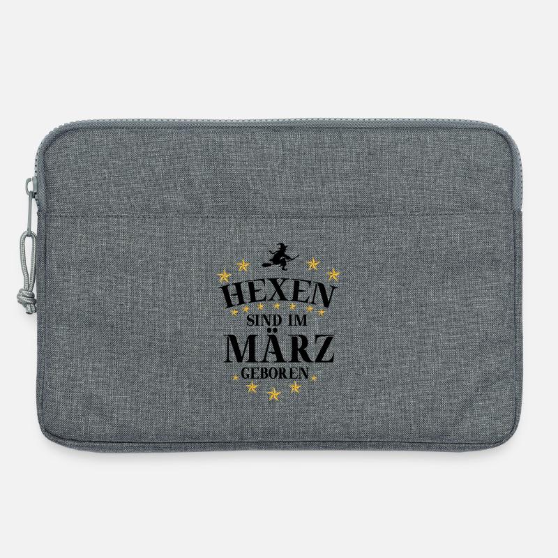 Hexen März - Laptoptasche 13" - Grau meliert