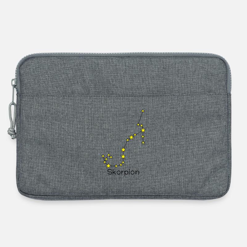 Sternzeichen Skorpion - Laptoptasche 13" - Grau meliert