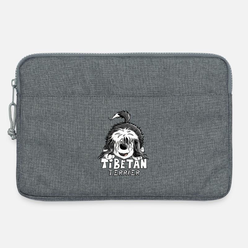 Süßer Tibet Terrier - Laptoptasche 13" - Grau meliert