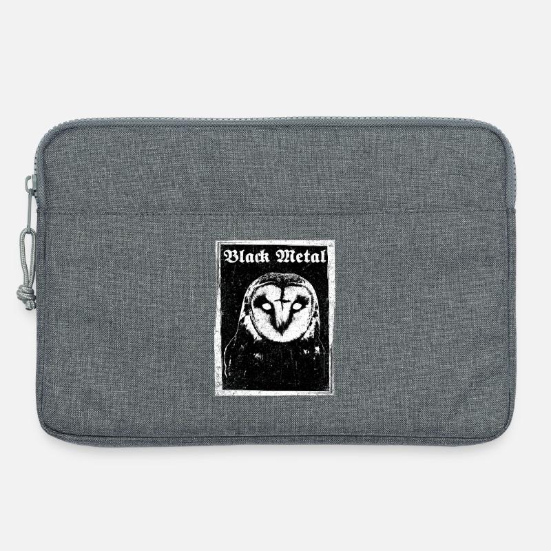 Black Metal Eule - Laptoptasche 13" - Grau meliert