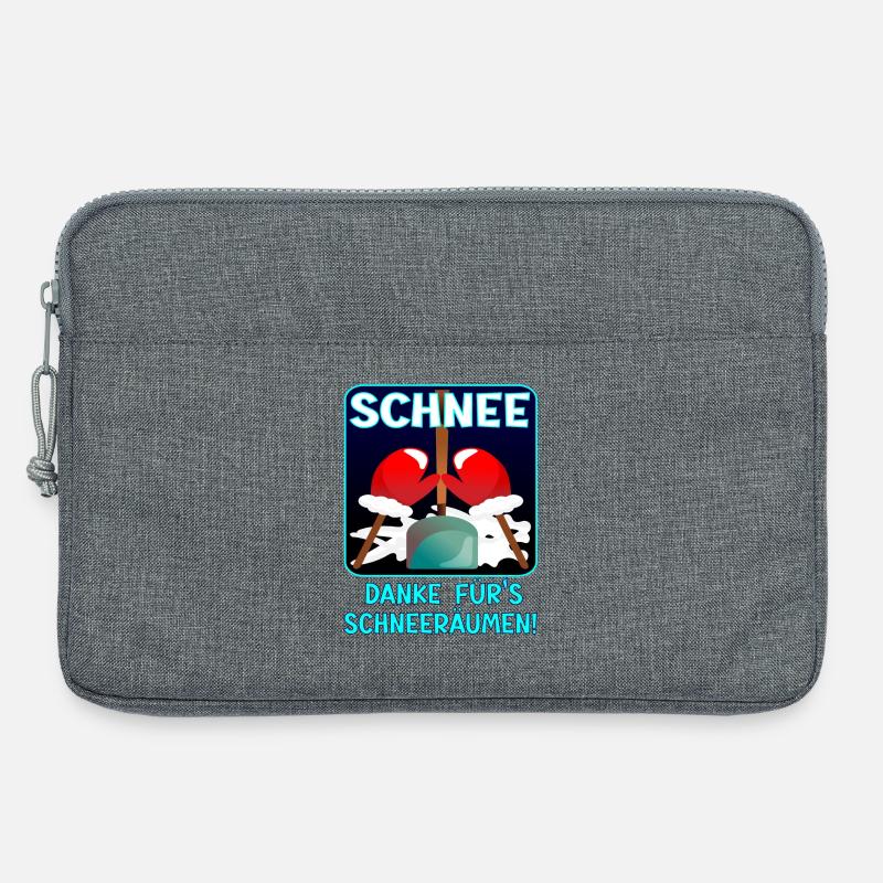 Danke SCHNEERÄUMEN WINTER - Laptoptasche 13" - Grau meliert