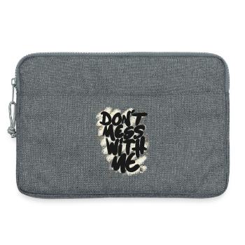Don't mess with me - Sacoche pour ordinateur portable 13 pouces - gris chiné - Devant
