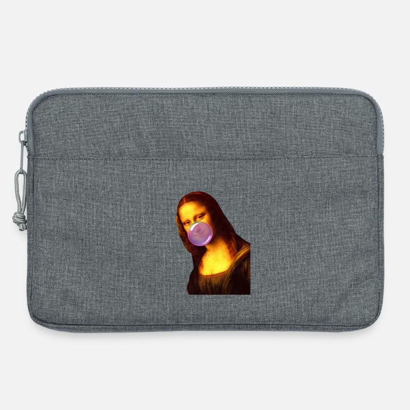 Mona Lisa Kaugummi Bubble - Laptoptasche 13" - Grau meliert